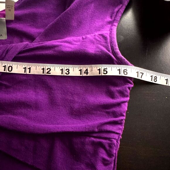 ATHLETA Leighani Twist Mini Dress, Purple Modal Sleeveless  Size M - Picture 4 of 9